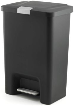 Addis - 50 Litre Retro Cushion Close Pedal Bin - Black